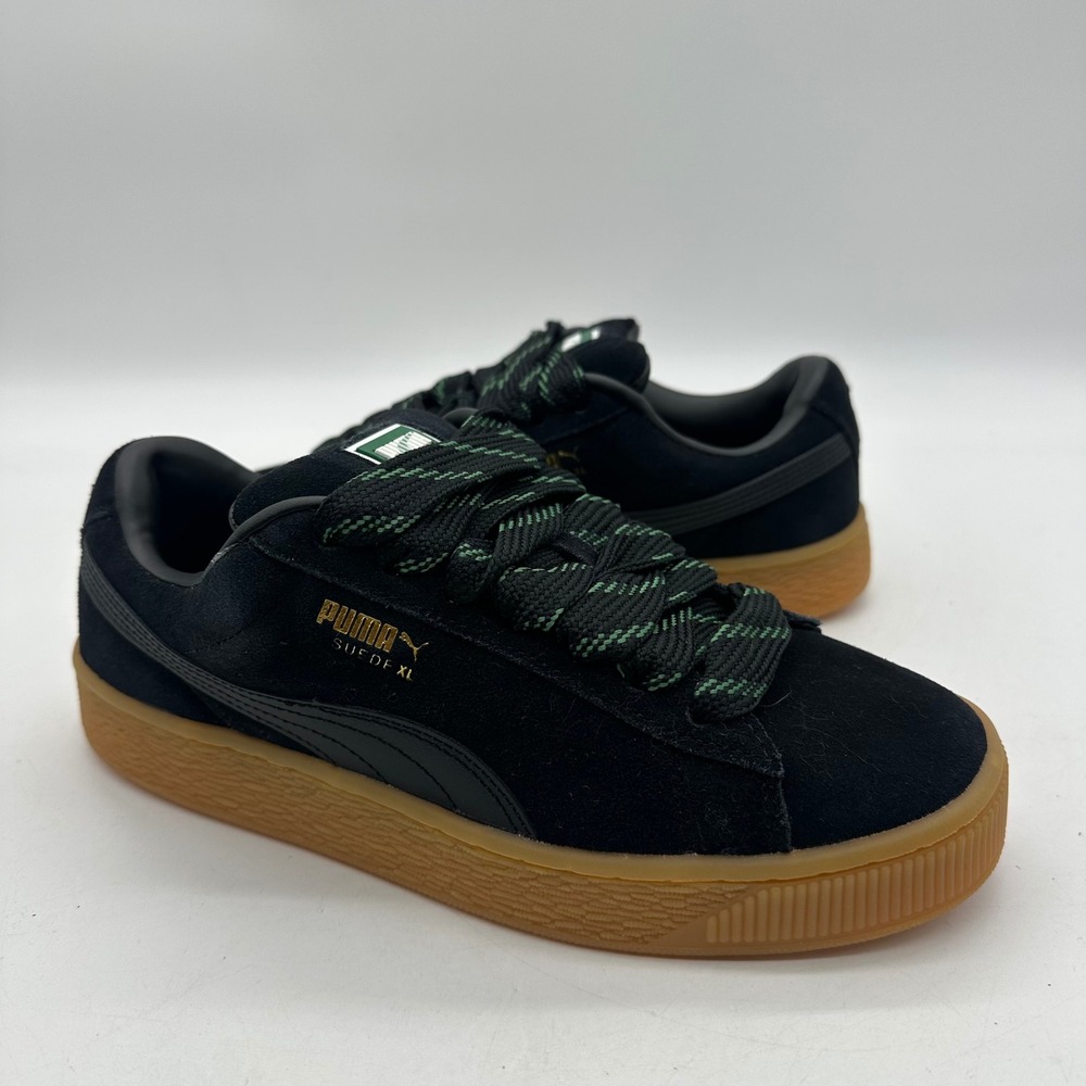 Puma Suede XL Skate Jr. 398180-02 US Size 6.5 Sneaker Black Gum Puffy Chunk Shoe